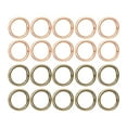 thumbnail image 1 of 400 anillos de salto abiertos de 6 mm (0,24 pulgadas) conector de anillo redondo (calibre 21/0,7 mm/0,028 pulgadas) para fabricación de joyería artesanal, 1 of 5