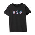thumbnail image 4 of Camiseta para mujer ropa de verano simple suave cuello redondo camiseta para viajes SG, 4 of 7