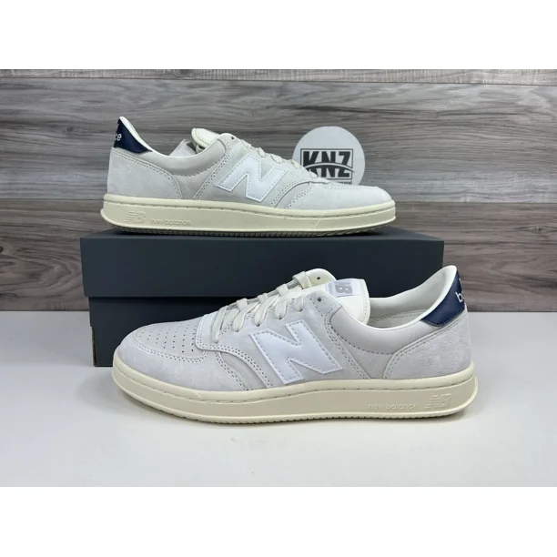 **NEW BALANCE Men's T500 Grey White Navy Casual Sneakers CT500NAV