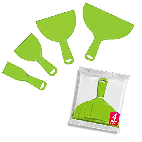 Bangbangsing 4 Pack Putty Knife Large Size Pack Flexible Plastic Paint Scraper Tool For Spackling Wallpaper Scraper Plastic Spatula Scraper Spackle Tools Walmart Com Walmart Com