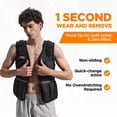 thumbnail image 5 of Divmystery Weighted Vest Men 15lbs Weights with Reflective Stripe, Weighted vest for Women Workout Equipment for Strength Training Running, 5 of 6