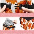 thumbnail image 4 of Maple Ieaf Pumpkin Mini Trash Can Car Garbage Can Car Trash Can - Foldable with Lid, Leak-Proof, Hanging Storage Bag, 4 of 6