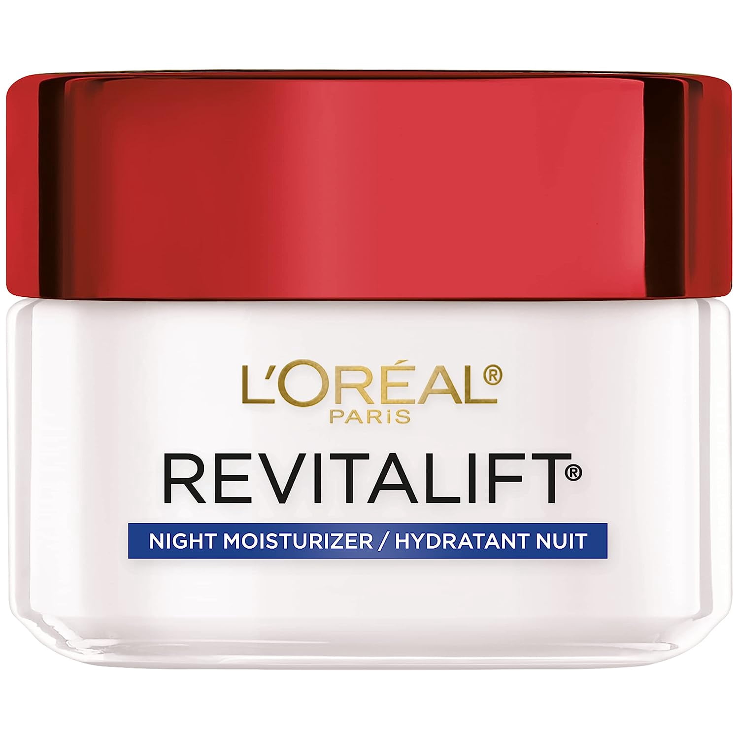 L'Oreal RevitaLift Anti-Wrinkles Night Cream Moisturizer 1.7oz, 2-Pack