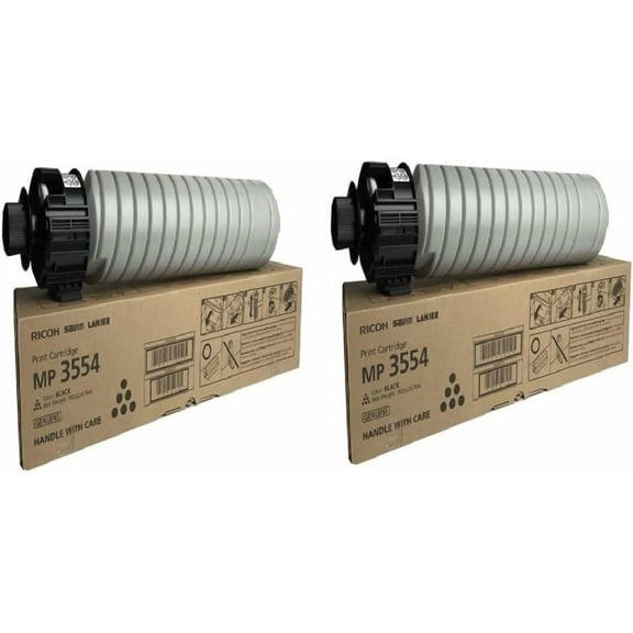 Ricoh 842124 Black Toner Cartridge 2-Pack for MP 2554, 3054, 3554
