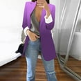 thumbnail image 3 of Gubotare Blazers for Women Business Casual Womens Casual Blazers Long Sleeve Lightweight Work Office Blazer Jackets (Purple,XL), 3 of 5