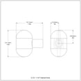 thumbnail image 2 of Allied Brass 1-1/4-in Cabinet Knob, Matte White, 2 of 2