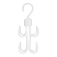 thumbnail image 1 of Unique Bargains 8 Crochets dans 1 Crochet de Placard Multifonction, Organisateur de Rangement Rotatif PP Blanc, 1 of 5