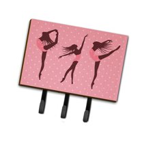 Dancers Linen Pink Polkadots Leash or Key Holder