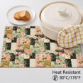 thumbnail image 5 of Placemat, Pioneer Flower Floral Print Pattern Place Mats Table Mat Set Of 2, PVC Washable Placemats for Party Kitchen Dining Decoration, 18x12 Inch, Fade Resistant, 5 of 6