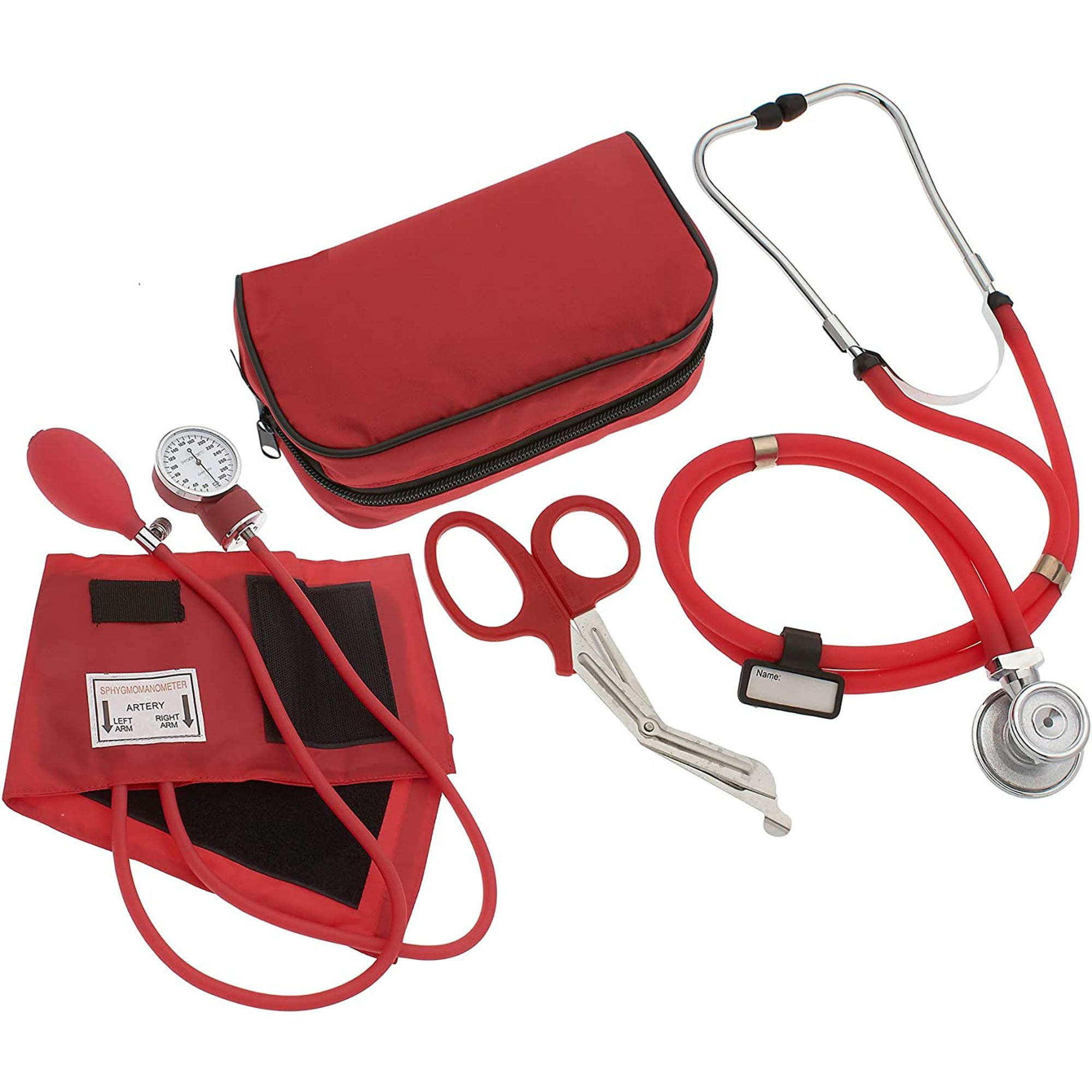 Medline Home Blood Pressure Kit Attached Stethoscope 1Ct