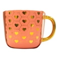 thumbnail image 2 of Taza Thyme & Table de Cerámica con Diseños de Corazones y Líneas Doradas 473 ml Rosa, 2 of 4