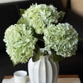 thumbnail image 1 of Hortensia artificial DUYONE Lifelike de 56 cm con 3 hojas, color verde claro, 1 of 9
