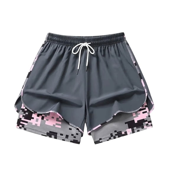 Womens Shorts Elastic Waist Summer Casual Drawstring Athletic With Pockets Outdoor Sports And Gym Shorts