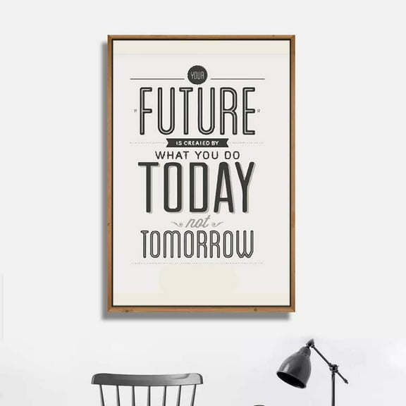 IDEA4WALL Framed Canvas Wall Art for Living Room, Bedroom Quotes Canvas Prints for Modern Home Decoration Ready to Hang