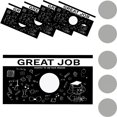 thumbnail image 1 of 120 Sheets Rectangle Coated Scratch Off Film Reward Cards DIY Scraping Award Card Dog Pattern 50x90mm, 1 of 6