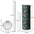 thumbnail image 5 of 20oz Green Christmas Dinosaur and Snowman Pattern Skinny Tumblers Stainless Steel Tumbler with Lid and Straw,Vacuum Insulated Double Wall Travel Tumbler Cups with Cleaning Brush for Coffee,Tea, 5 of 6