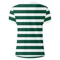 thumbnail image 4 of Zszcpp Mens Graphic T Shirts Round Neck Plus Size Color Blocked T-Shirt Striped Sports Short Sleeved Casual Tops Casual Blouses, 4 of 4