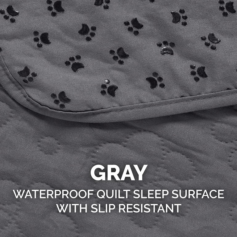 FurHaven Waterproof Non-Skid Back Furniture Protector, Gray, Sofa