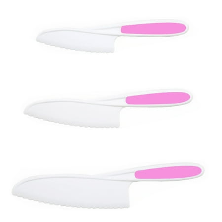 

2Pcs Kids Cooking Sets Real Plastic Kitchen Tools Safe Cookware for Fruit Bread Cake Serrated Versatile Ergonomic Handles Type 13