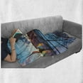 thumbnail image 6 of Cityscape Soft Flannel Fleece Blanket, Scandinavian Stockholm Old Town Sweden by Lake Gamla Stan View Autumn Day Scenery, Cozy Plush for Indoor and Outdoor Use, 60" x 80", Multicolor, by Ambesonne, 6 of 6