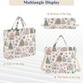 thumbnail image 6 of FORMRS Womens Corduroy Tote Bag Crossbody Shoulder Handbag with Pocket, Nordic Christmas House, 6 of 7