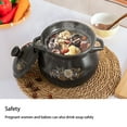 thumbnail image 5 of Ceramic Hot Pot Earthenware Clay Pot Earthen Pot Non Stick Retro Flowers Pattern Round Stewpot Soup Pot Casserole Cooking Pot for Kitchen Cookware, 5 of 10
