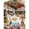 thumbnail image 5 of Aztec Southwest Table Cloth, Vintage Geometric Farmhouse Art Waterproof Tablecloth for Rectangle Tables, Reusable Washable Fabric Table Cover for Restaurant Kitchen Dining Tables 52"x70", 5 of 6