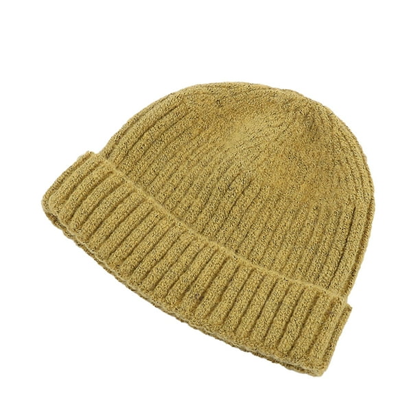 Gorros de invierno de punto Qarigey Hip Hop jersey informal jengibre amarillo