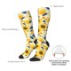 thumbnail image 4 of Fotbe Navy Blue Leaf Sunflower Calcetas Divertidas Estampadas para Hombre y Mujer, Calcetas de Algodón hasta la Rodilla para Caminar, Correr, Enfermería y Embarazo, 4 of 6
