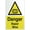 Warning Sign 3, variant on Caution Danger Ahead Sign 12 x 8 Inches - Rust-Free Aluminum, Outdoor Metal Tin Sign, Practical for Home, Business, Yard, Road, Construction, Hazard Zone