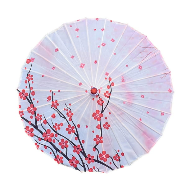 Paraguas chino Hanfu Decoración 32 pulgadas Moda para mujeres Paraguas de baile para Estilo E