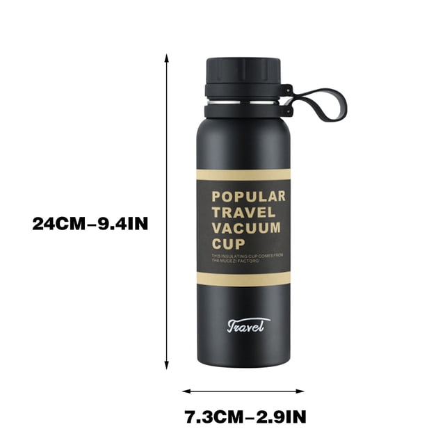 Botella de Agua Aislada Taza Aislada, Botella de Agua Deportiva Portátil de 650Ml de Gran Capacidad, Botellas de Agua de Acero Inoxidable de Gran Valor de la Taza de Agua de Acero Inoxidable de las Mu