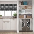 thumbnail image 5 of LALILO Kitchen Curtain Valance Ikat Tie Dye With Stripes Rod Pocket Window Curtain 52"x 18" Set of 2, 5 of 5