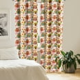 thumbnail image 2 of Ambesonne Fall Curtains, Colorful Owl Woodland Animals, Pair of 28"x95", Multicolor, 2 of 5