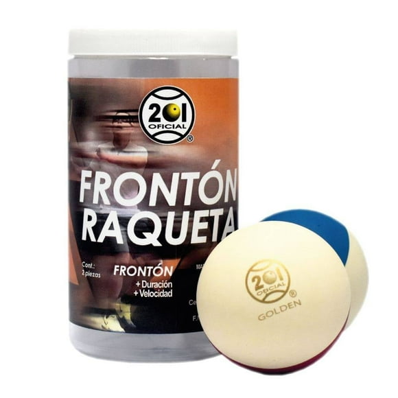 Pelota 201 Oficial de Frontón Raqueta en Bote con 2 Piezas