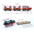 thumbnail image 5 of Battery Operated Locomotive Train for Wooden Train Tracks Magnetic Connection, Powerful Engine Bullet Train Set Compatible with Thomas, Brio, Chuggington - Train Toys for Toddlers, 5 of 8