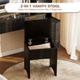 thumbnail image 2 of Garvee Vanity Desk with Mirror and Lights, 3-Color LED Makeup Vanity with Storage Drawers, Glass Top Dressing Table for Bedroom, Black, 2 of 6
