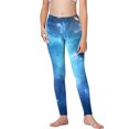 thumbnail image 4 of Odeerbi 3-8 Años Leggings Niñas Estampado Cielo Estrellado Mallas Elásticas Pantalones Verano Starlit Cintura Alta Suave Pantys, 4 of 5