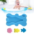thumbnail image 1 of Alfombrilla de baño para recién nacidos, 1,8 pulgadas de grosor, esponja de baño para bebés y niños pequeños, alfombrilla de esponja de baño para bebés, fiable y duradera, 1 of 13