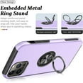 thumbnail image 3 of Entronix Protective Case Compatible with iPhone 15 Pro Max, Ring Holder Slim Cover, Purple, 3 of 6