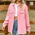 thumbnail image 2 of Women'S Clothing, Womens Tops, Trendy Women's Casual Denim Shirt with Fringed Edges for Everyday Wear and Stylish Outfits, 2 of 5