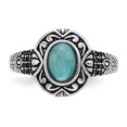 thumbnail image 4 of 925 Sterling Silver Vintage Turquoise Ring, 4 of 8