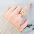 thumbnail image 3 of Anillo para mujer, anillo flor circonita cúbica, regalo de joyería de moda, 3 of 4