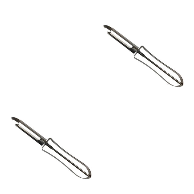 Maytalsory Éplucheurs de Légumes Portables Lavables Réutilisables Rotatifs à Main Antidérapants Restaurant Concombre Tomate Râpe Trancheuse Outils 1pcs 2Ensemble
