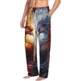 thumbnail image 6 of Susaid Red And White Fire Bird Print Mens Pajama Pants Set Sleep & Lounge Pants, PJ Bottoms with Pockets and Button Fly-X-Large, 6 of 6