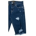 thumbnail image 6 of RAWX Men's Denim Shorts, Washed Ripped Distressed Destroyed Cut Off Slim Fit Jeans Short for Men (Frayed Hem Rips - Medium Blue Size 34), 6 of 6
