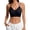 Black, variant on Women's Size Sexy Floral Lace Scalloped Wireless Bra Strap V Neck Everyday Bralette Green for Size One Size
