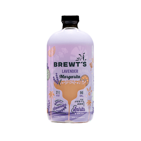 Brewt's Premium All Natural Lavender Margarita Mix - 32 fl oz
