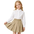 thumbnail image 3 of Byoo Toddler Girls Elastic Waist Pleated Mini Skirt School Uniform Casual Everyday Bottoms, 3 of 7