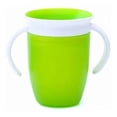 thumbnail image 1 of Vaso de entrenamiento de silicona para bebé, capacidad de 240 ml, sellado de 360 grados, asas dobles, ideal para viajes en casa, color verde, 1 of 12